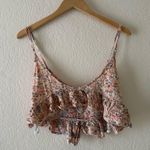 Somedays Lovin STRETCH CROPPED FLORAL CAMISOLE BUTTON CROP TOP Photo 5