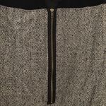 BCBGeneration BCBG gathered satin chiffon chevron herringbone tweed dress 8 Photo 4