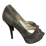 Guess ISILA Green Bronze Leather Suede Sexy Stiletto Heel Size 8 W\Box Photo 11