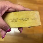 Vtg Genuine Cow Leather Hand Painted Coastal Cowgirl Western Boho Waist Belt S Brown Photo 4