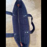 Ralph Lauren Polo  Tote Bag‎ Blue Canvas Denim Pony & Flag Embroidery 20x15x6” Photo 9