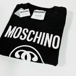 Moschino  Couture Logo Double Question Mark Crewneck Sweatshirt Black US 8 NWT Photo 9