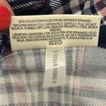 Bobbie Brooks Women Shirt Dress 3X Navy Plaid Drawstring Waist Cozy Preppy Chic Blue Photo 8