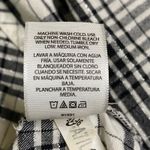 Time & Tru Women's Plaid Long Sleeve Button Up Shirt Top XL Winter White Black Photo 5