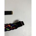 Vintage Statement Belt Braided Womens Colorful 90s Strap Waist Retro Photo 5