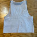 Athleta  Ribbed Crop Top Cream/light Pink Color Size XS Photo 1