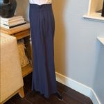 Anthropologie Maeve Canna Culotte Navy Blue High Waist Wide Leg Pants Size 0 Photo 3