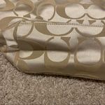 Coach gold and beige shoulder bag purse Photo 9