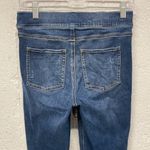 Spanx Womens Blue Jeans Distressed Ankle Skinny Pull On Slimming Shaping Size 4 Photo 4