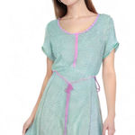 Lands' End  Nautical Striped T-Shirt Dress with Rope Tie Belt Photo 0