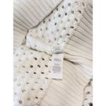 Aerie Womens Sweater White Crochet V Neck Long Sleeve Oversized Pullover Small Photo 11