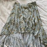 Xhilaration Never Worn: blue with yellow flowers asymmetrical skirt Photo 0