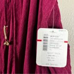 Free People NWT Shake It Up Mini Dress Womens XS Raspberry Red Tassel Tie Boho Photo 5