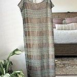 Vintage Shimmery Fringe Midi Maxi Dress Photo 0