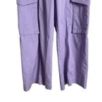 Rokh Purple Utility Cargo Wide Leg High Rise Trouser Pants Size 4 Photo 8