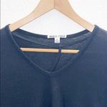 Moral Fiber  Black Choker Soft Black V Neck T-Shirt Photo 1