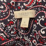 Talbots  Women’s Patriotic Paisley Bandand Print Sleeveless Shift Dress  Sz 6 Photo 2