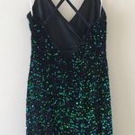Lulus Keep it Regal Green Iridescent Sequin Maxi Dress Photo 15