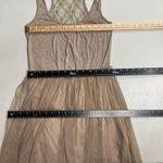 Anthropologie A’Reve Tulle Beige/Tan Sleeveless Dress Size Small Photo 2