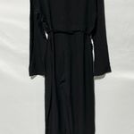 Area Stars New Long Sleeve Button Front Belted Jumpsuit Bella Black Size Medium Photo 9