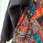 Lavon ‎ Silk Zip Up Jacket With Zip Off Sleeves Size Large Photo 3