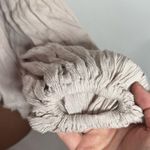 Free People Long puff sleeves Oversize Cropped Boho blouse Tan/Cream size XS Photo 6