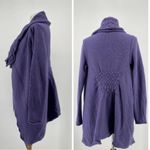 Anthropologie ANTHRO Moth Ha’Penny Purple Tie Front Cardigan Jacket EUC XS Photo 1