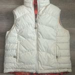 L.L.Bean Woman Red Floral Quilted Puffer Vest Reversible Fall/Winter Size Small Photo 4