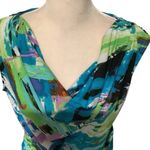 Peck & Peck  Multicolor Abstract Blouse BRAND NEW Size L Photo 1