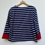 Vineyard Vines Blue & White Stripped Fleece Lined Pullover Medium Photo 4