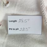 Truly Madly Deeply  Cream Lace-Up Knit Top Size Large Distressed Pullover Photo 8