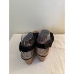 Clarks  Womens Sz 9 Sandals Wedge Ultimate Comfort Collection Black Leather Photo 4