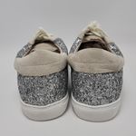 Nature Breeze  Dale Silver Glitter Star Fashion Lace Up Sneakers Size 10 Photo 7