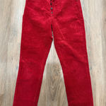 Citizens of Humanity  Olivia Petite High Rise Slim Ankle Red Corduroy Pants‎ 29 Photo 0