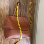 J.Crew ‎ ALL DAY LEATHER TOTE BAG PURSE ROASTED CHESTNUT VTG Photo 6