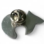 Pin Brooch Vintage Spirit Bear Native American Silver 1" Navajo Western Etched Photo 1