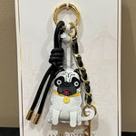 La Via | Italian Pug Bag Charm 🤎🐶 Brown Photo 0