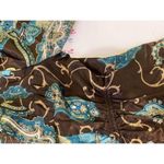 Allison Taylor 060101 Size small women blouse shirt top Brown Blue short‎ sleeve Photo 6