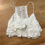 LF NWT  nature Rose white lace insert swing top Photo 6