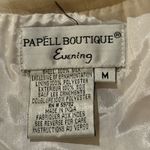 Papell Boutique Papéll Boutique Evening vintage white beaded sheer collar blouse women’s size M Photo 6