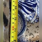 Chico's  animalPaisley oblong scarve blue grotto Colors blue tan white lig… Photo 8