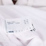 ASOS DESIGN White Twist Front Cutout One Piece Swimsuit UK 8 US 4 Photo 2