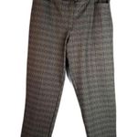 Calvin Klein Brown Tweed Plaid Modern Fit Straight Leg Trouser Pant Size 12 Photo 0