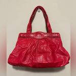 Coach 13924 Large Leather Garnet Bag Dark Berry Color Photo 1