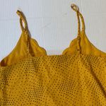 Socialite Yellow Polka Dot Scallop layer Chiffon Summer Blouse - XS EUC Photo 5