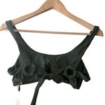 BECCA by Rebecca virtue BECCA Rebecca Virtue Harley Rib Green Strappy Scoop Bikini Top M Photo 6