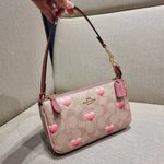 Coach Nolita 19 In Signature Canvas With Stripe Heart Print CA796 Photo 1