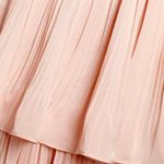 Lulus ‼️ Tier and Far Blush Pink Tiered Pleated Halter Midi Dress‼️ Photo 4