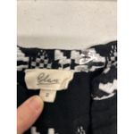 Elan Cotton Cotton Up Babydoll Mini Dress in Black and White. Size S. Photo 7