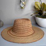 Free People hat woven boho beach dipped crown wide brim summer beach Photo 2